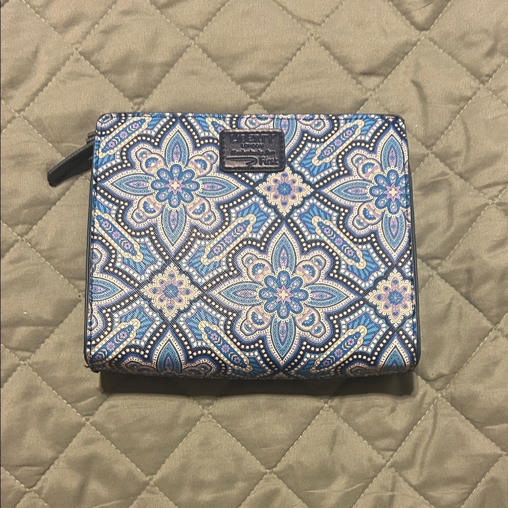 Liberty of  London Blue Floral makeup bag